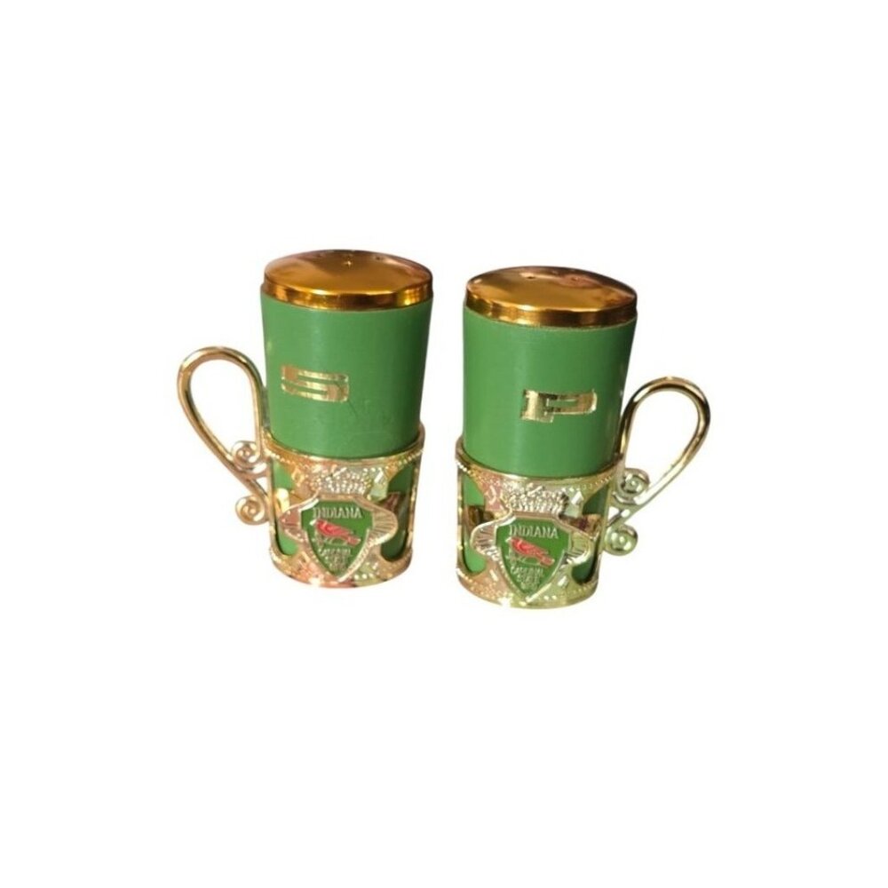 Vintage 1960's Wooden Indiana State Cardinal Salt and Pepper Shaker Set